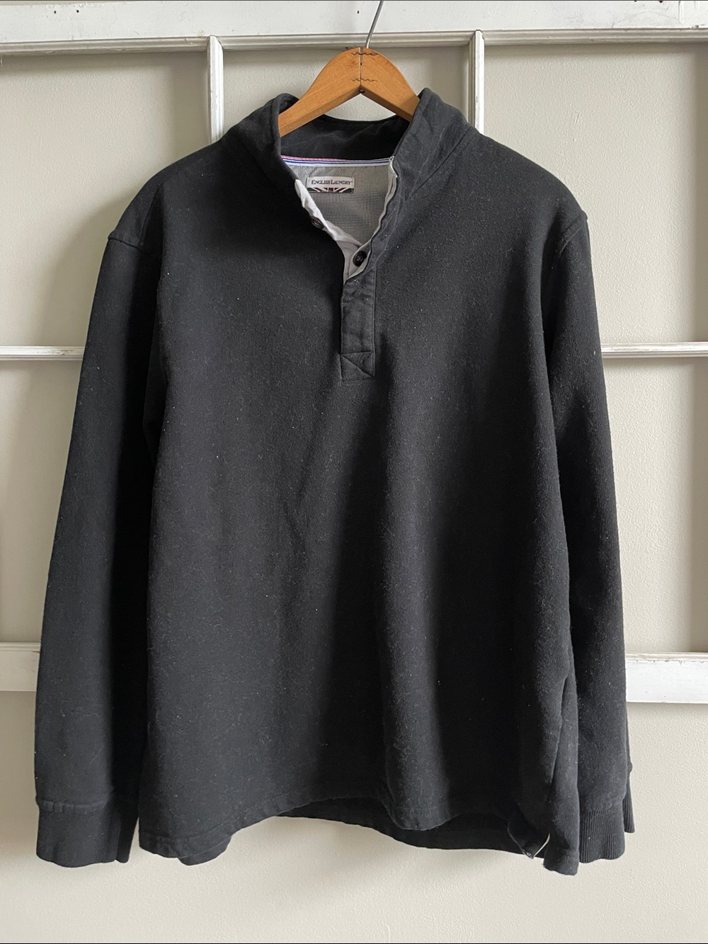 English Laundry Black Pullover Sweatshirt
